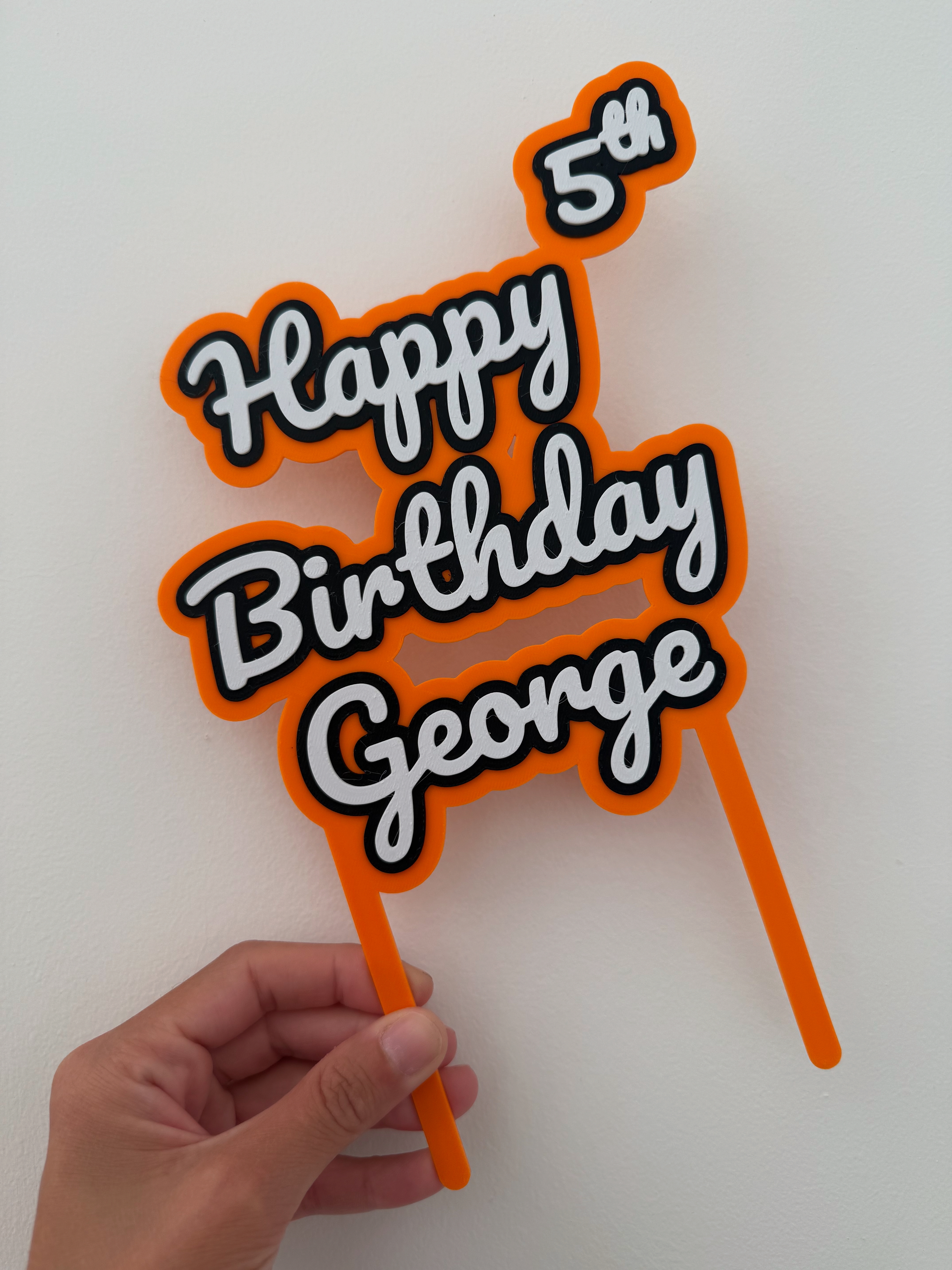 Birthday cake topper